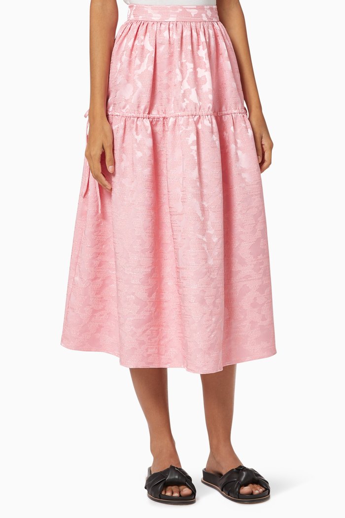 Maura Jacquard Skirt, Pink