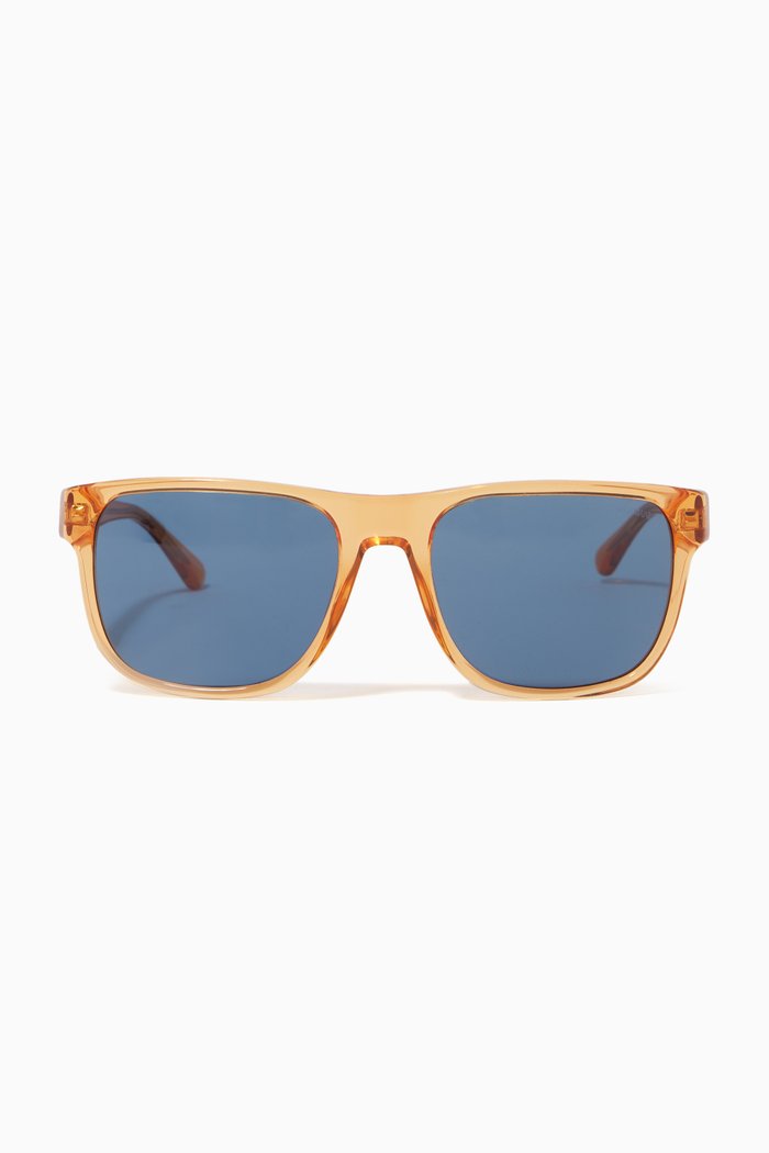

D-Frame Sunglasses in Acetate, Blue