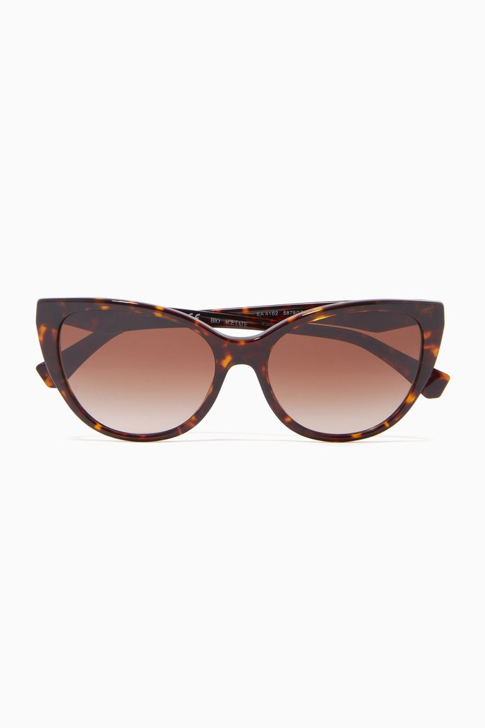 

Cat Eye Sunglasses in Acetate, Brown