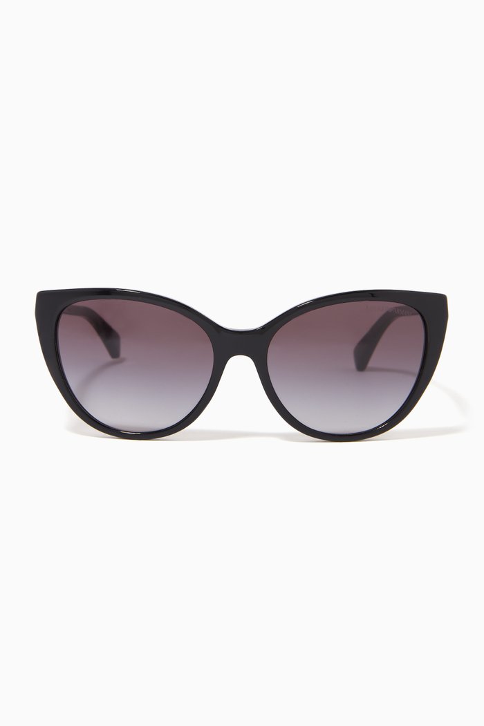 

Cat Eye Sunglasses in Acetate, Grey