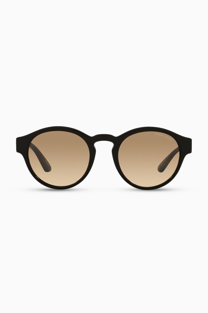 

Round Sunglasses in Acetate, Brown