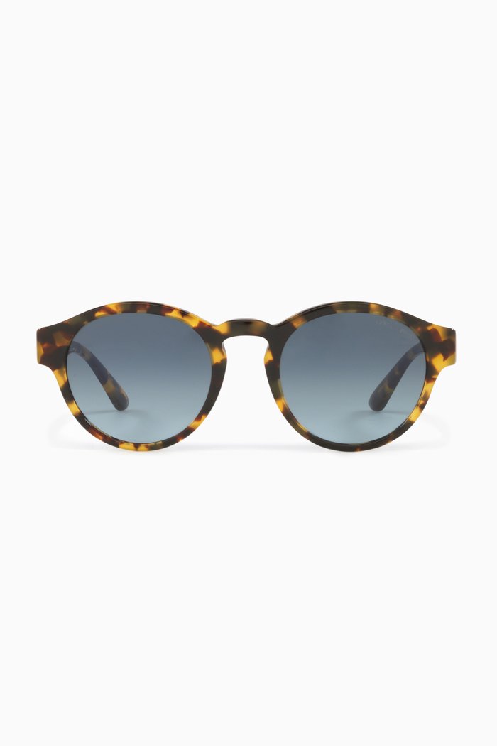 

Round Sunglasses in Acetate, Green