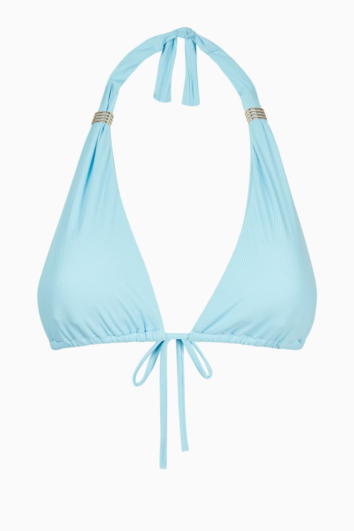 Grenada Bikini Top, Blue