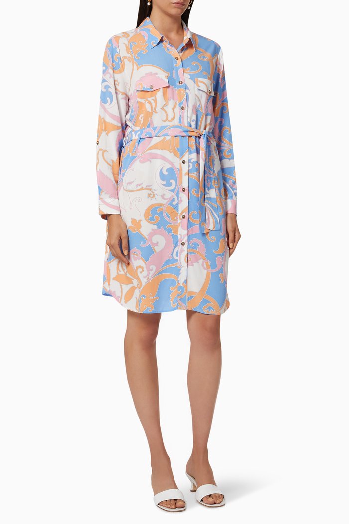 

Veronica Baroque Shirt Dress, Multicolour