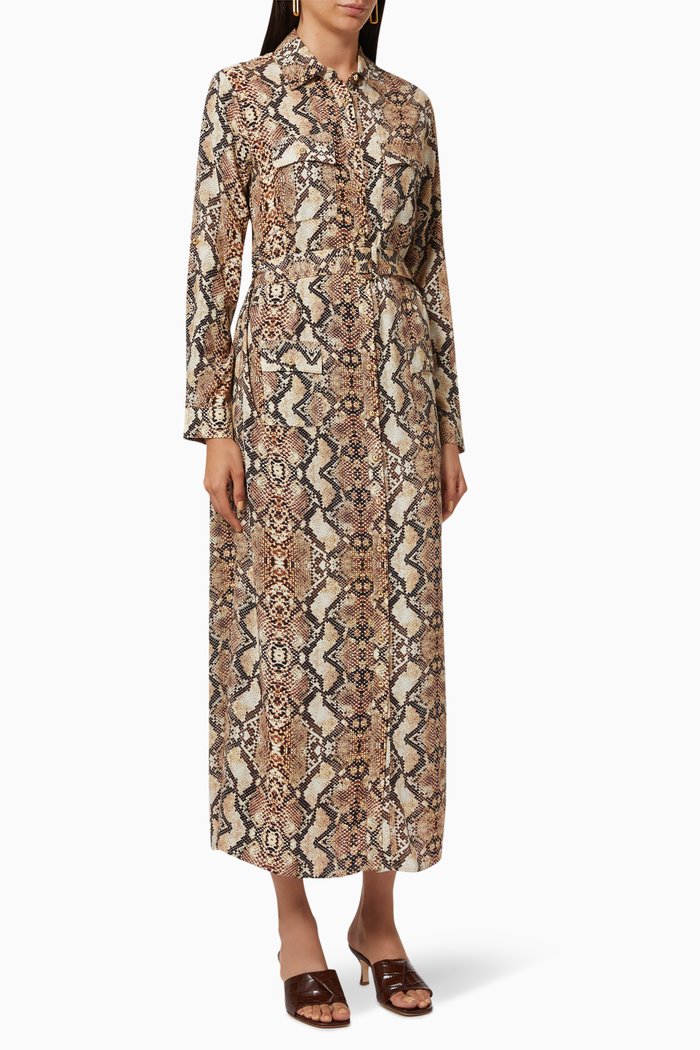 

Peggy Maxi Shirt Dress, Multicolour