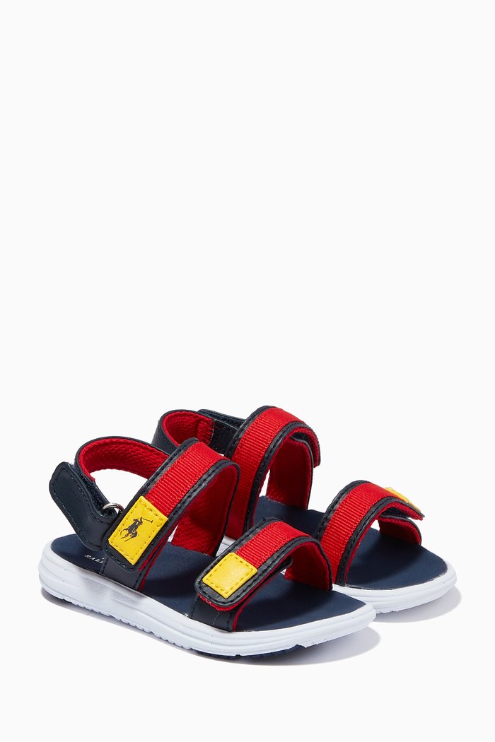 

Frankey Tricolour Sandals, Blue