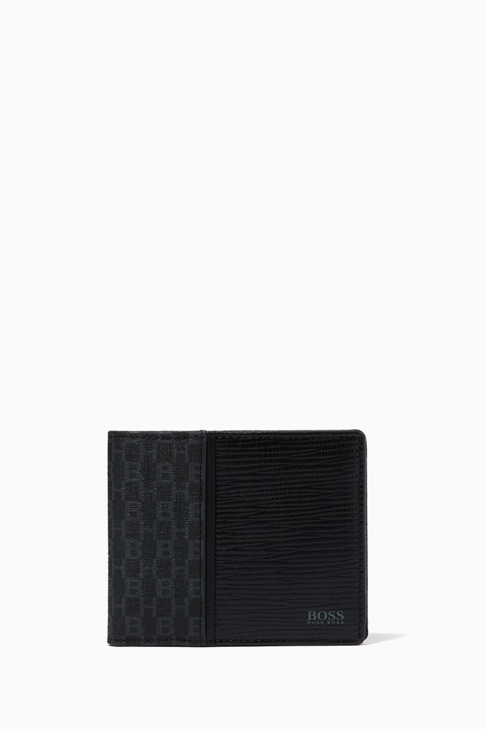 

Metropole Wallet in Monogram Leather, Black