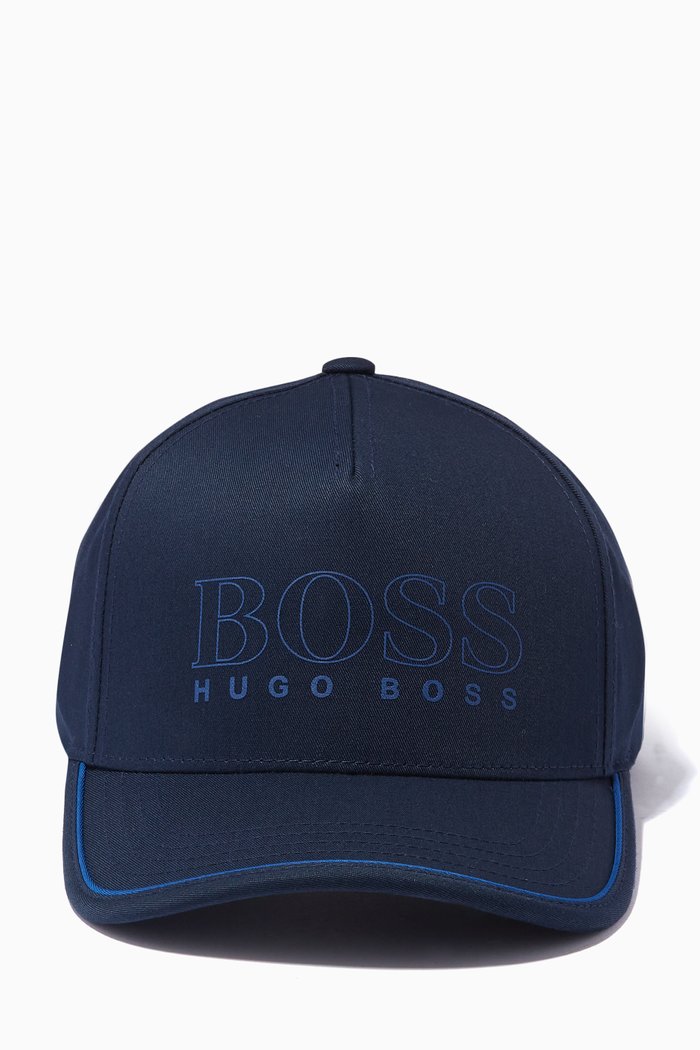 

Novel Logo Cap in Cotton, Blue