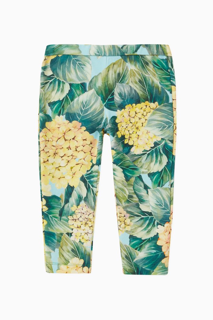 

Leggings in Floral Cotton, Multicolour