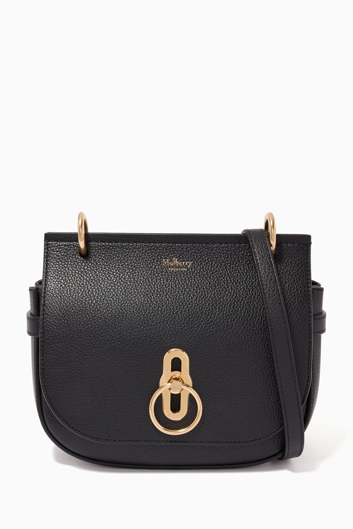 

Small Amberley Satchel Bag in Small Classic Grain Leather, Black