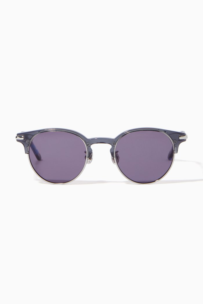 

The Echo Sunglasses in Stainless Steel & Acetate, Grey