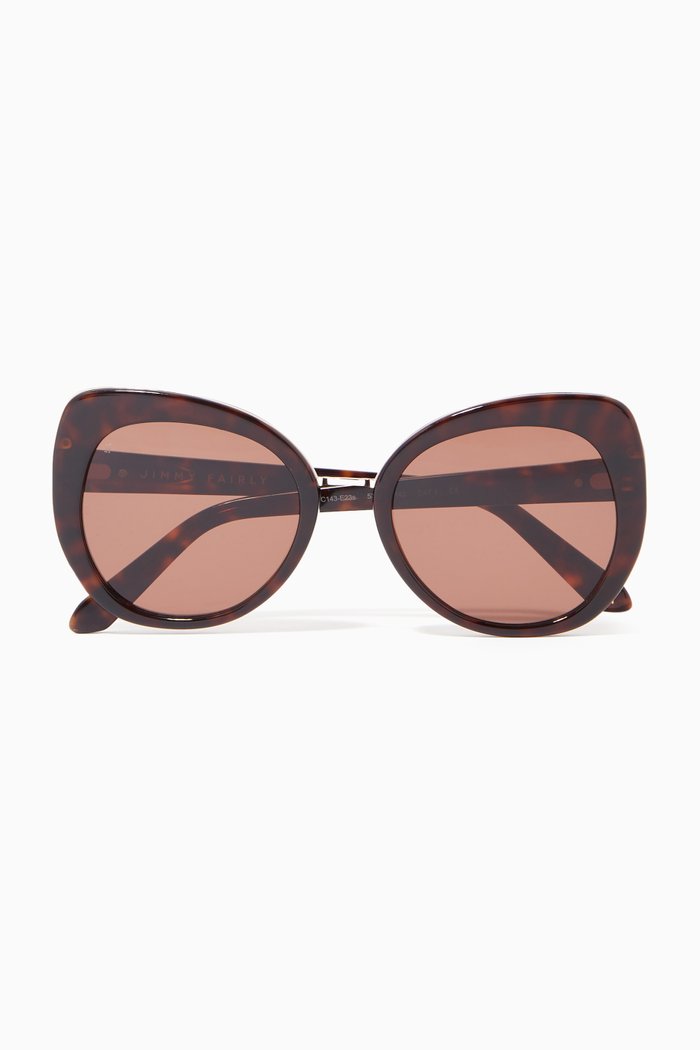 The Ruby Sunglasses in Acetate, Brown