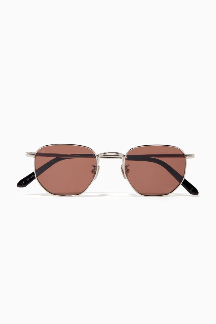 

The Ash Sunglasses in Metal, Brown
