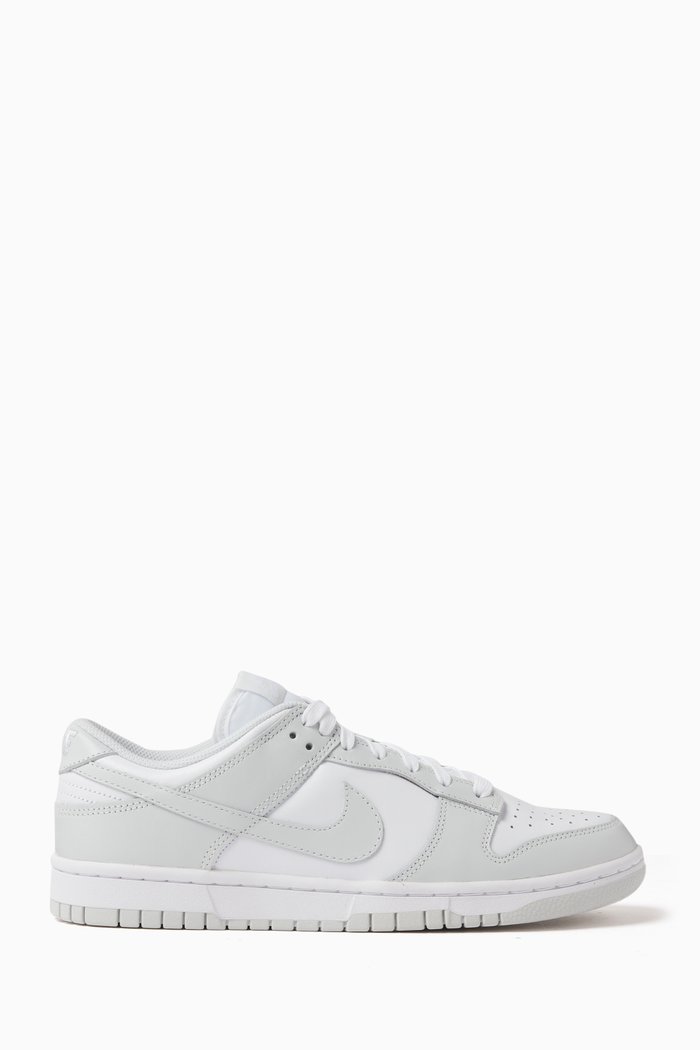 

Dunk Low Sneakers in Leather, Grey