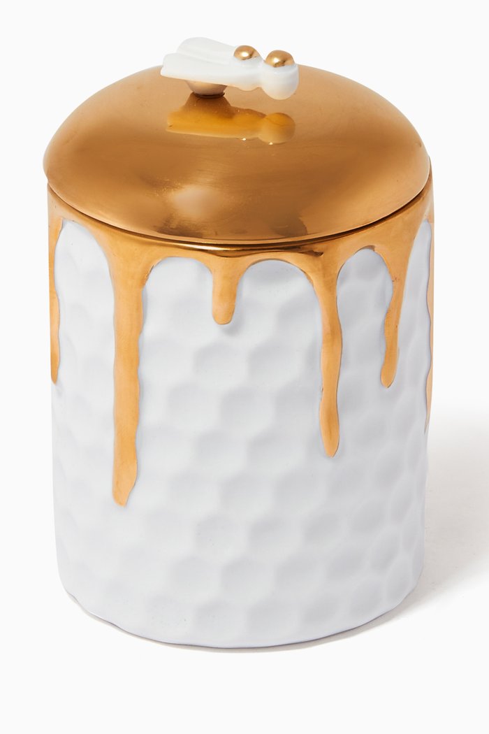 

Beehive Candle in Porcelain, White
