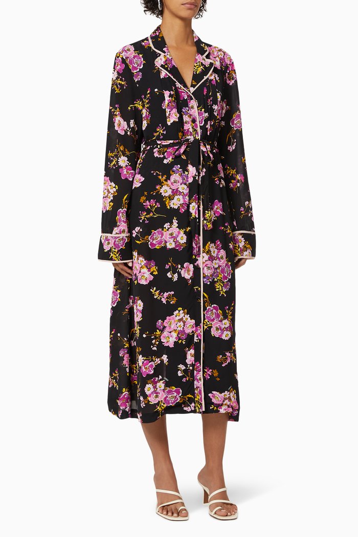 

Sophia 1 Shirtwaister Dress in Chiffon, Black