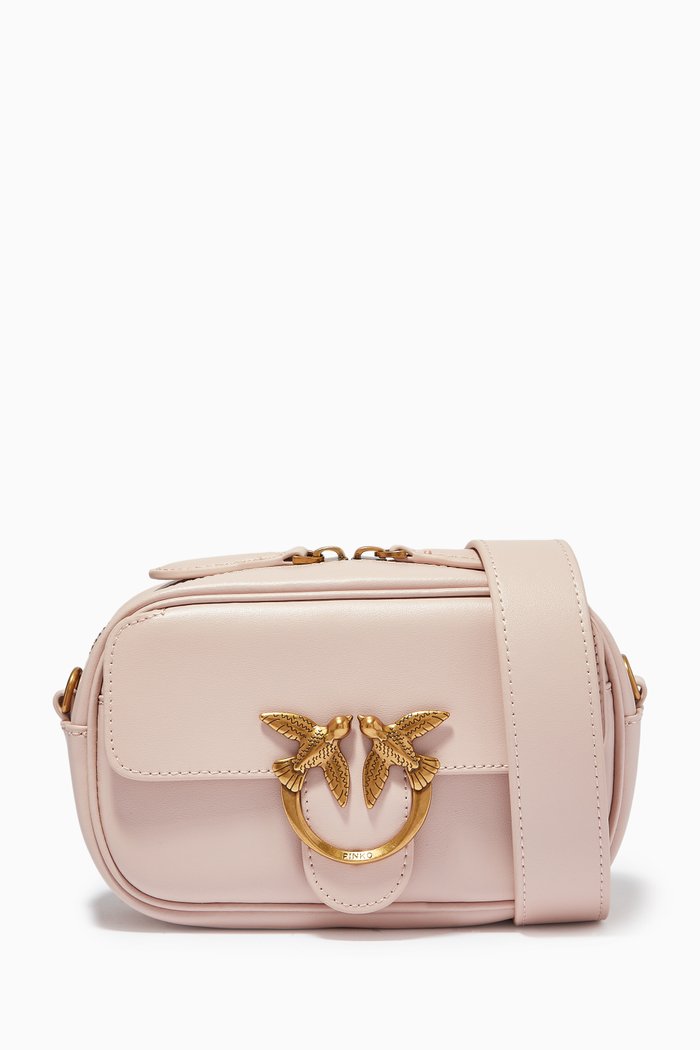

Baby Love Square Bag in Leather, Pink