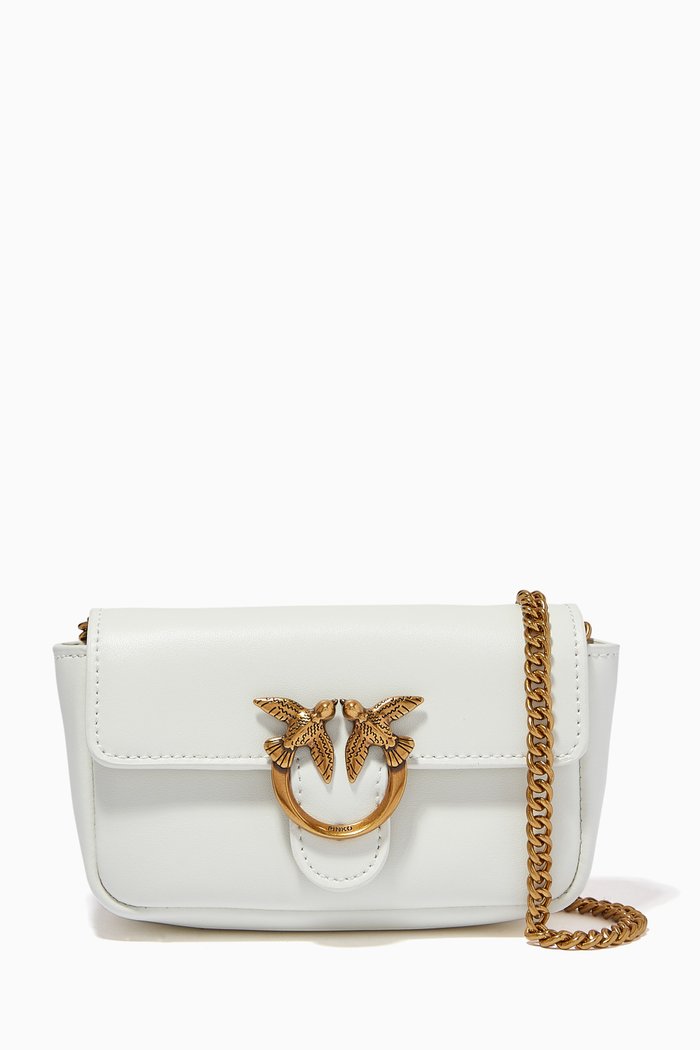 

Mini Love Simply Bag in Leather, White