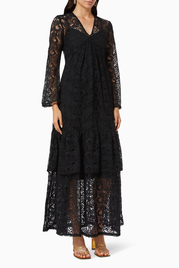 

Come Musica Lace Dress, Black