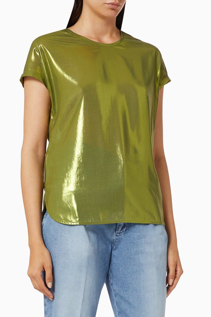 

Farida Blouse in Silk, Yellow
