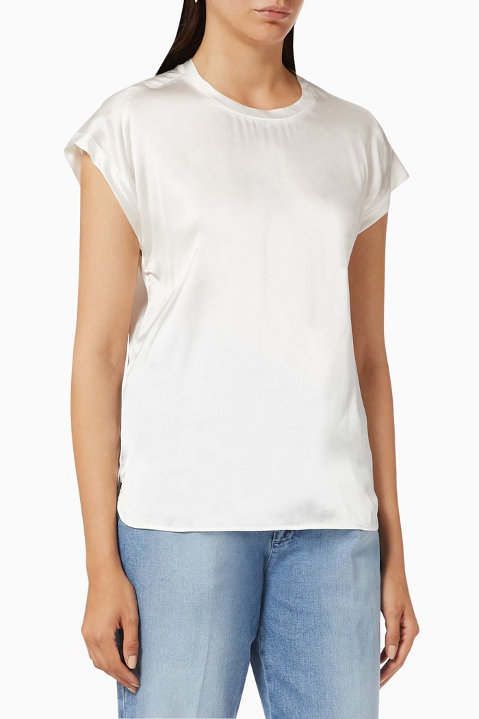 

Farida Blouse in Silk, White
