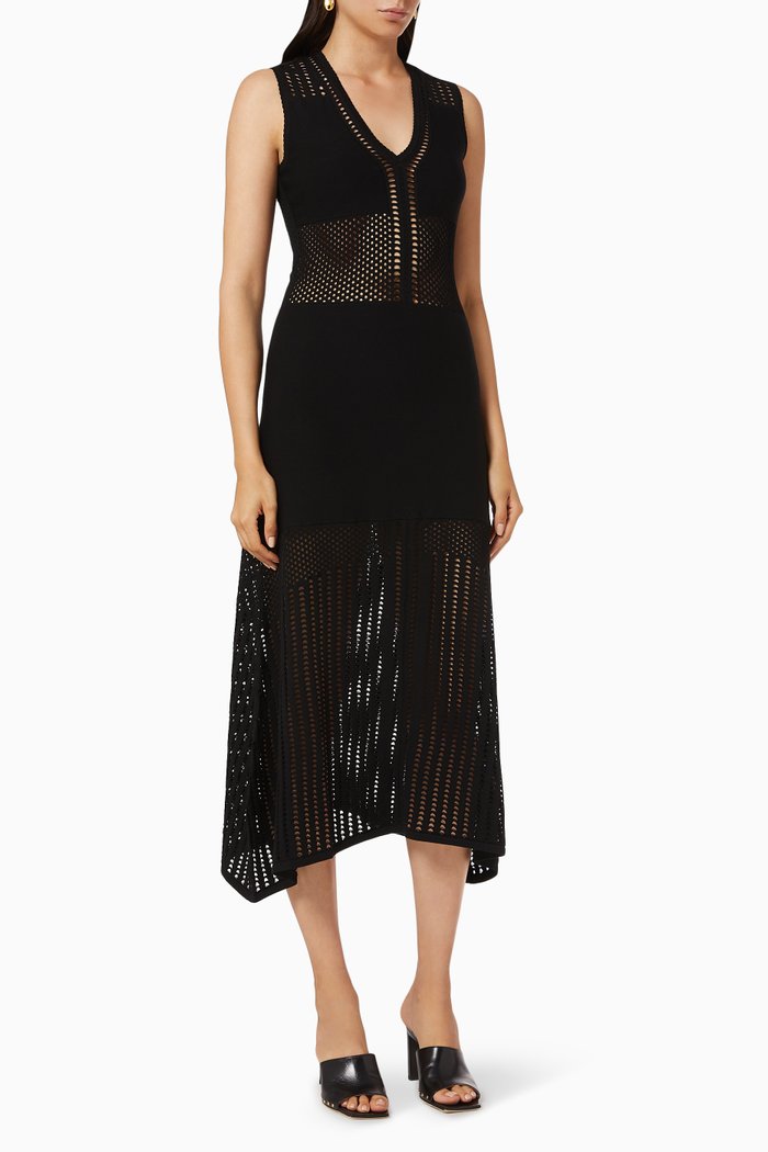 

Capitano Long Knit Dress, Black