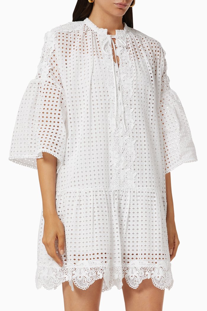 

Sosia Lace Dress in Cotton, White