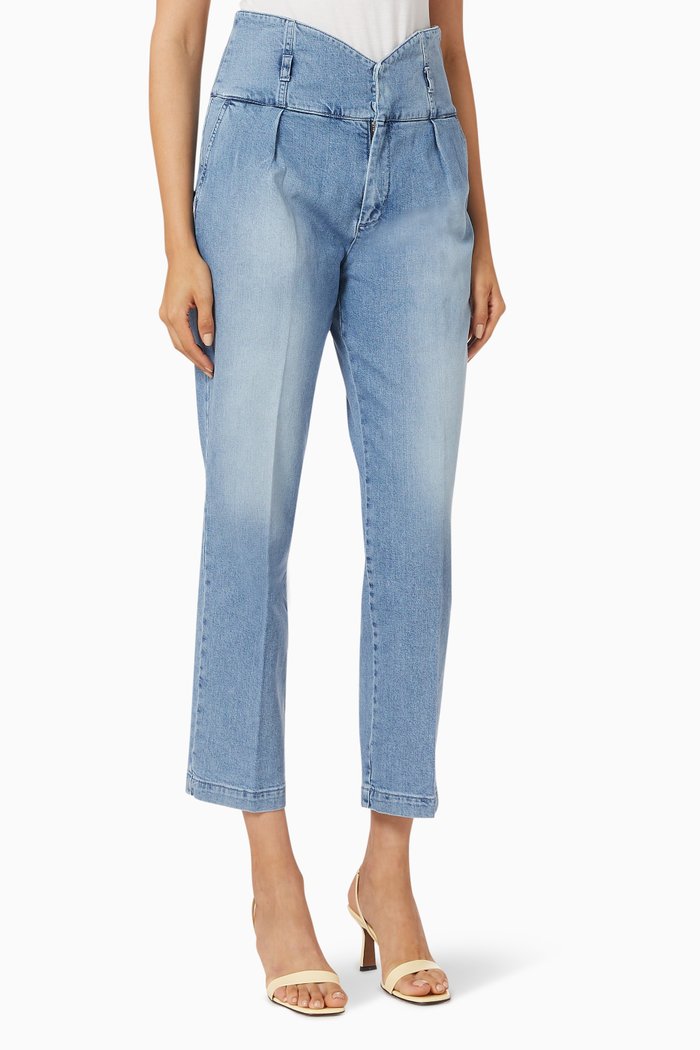

Ariel 9 Bustier-style Chino Pants, Blue