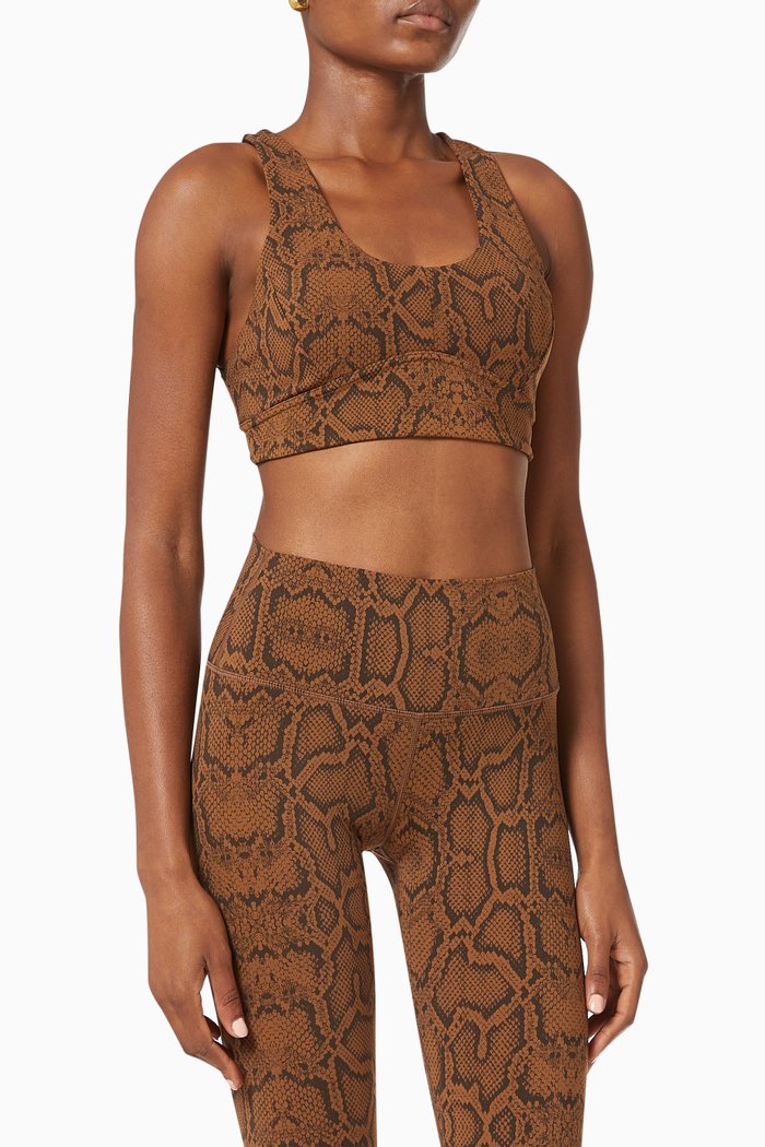 Cary Criss Cross Bra, Brown