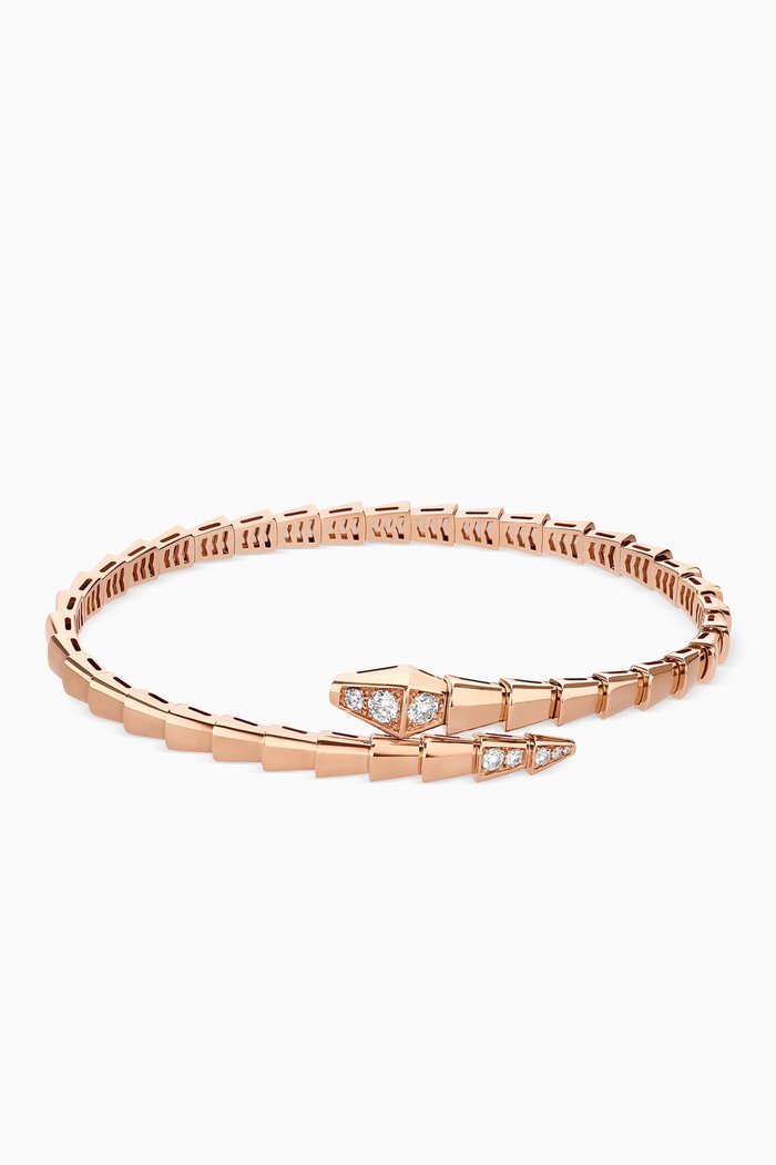 

Serpenti Viper Diamond Bracelet in 18kt Rose Gold