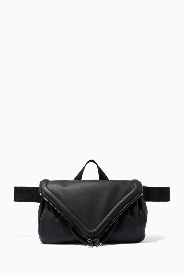 Beak Bumbag in Hidrology Calfskin, Black