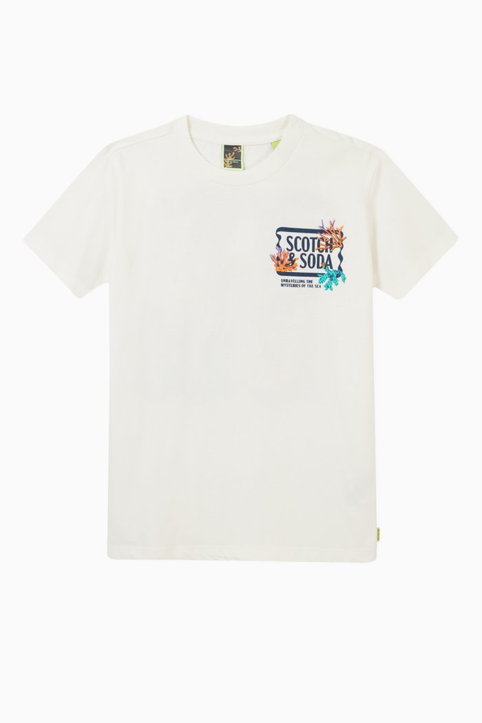 

Graphic T-shirt in Organic Cotton, White