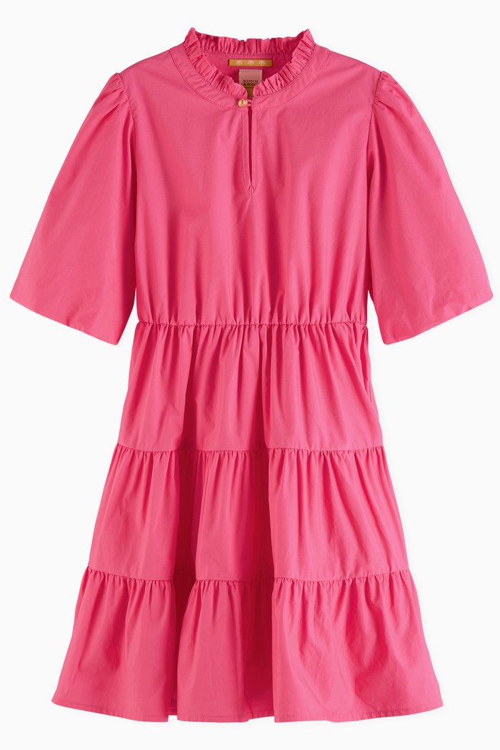 

A-line Dress in Organic Cotton, Pink