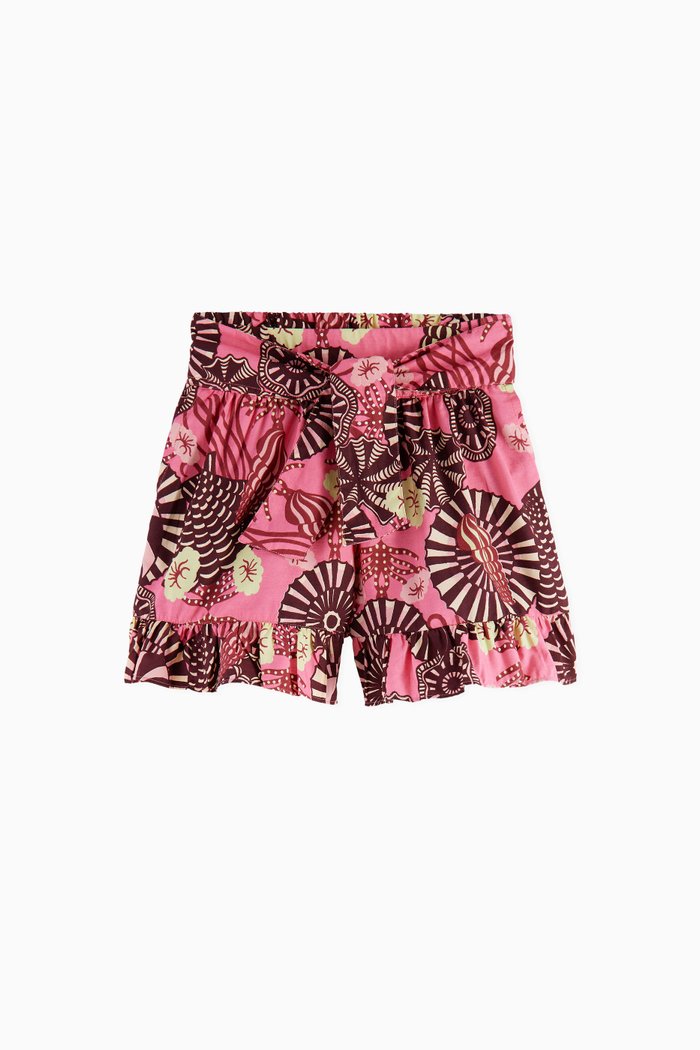 

Floral Wide Fit Shorts in Organic Cotton, Multicolour