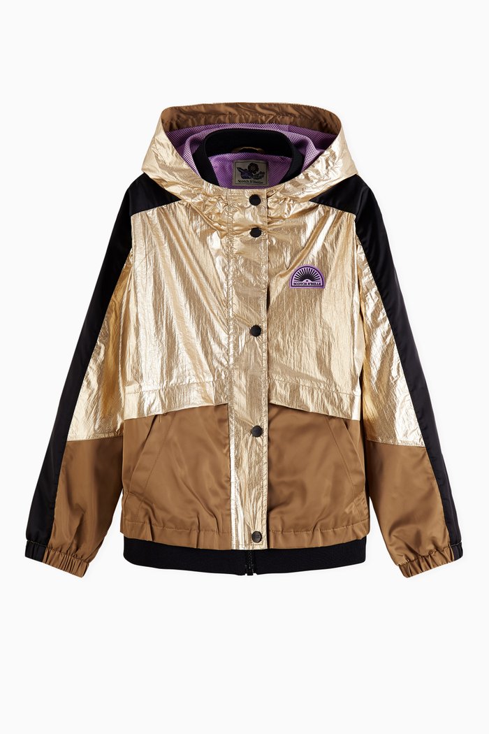 

Metallic Colour-block Jacket, Multicolour