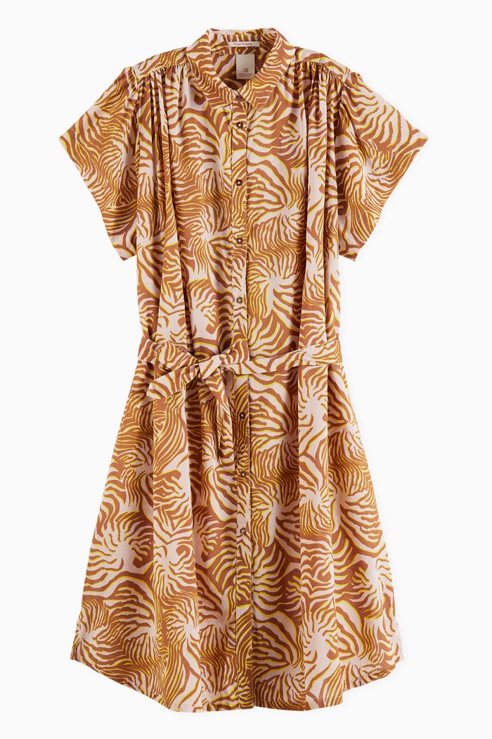 

Lightweight Midi Dress in Cotton, Multicolour