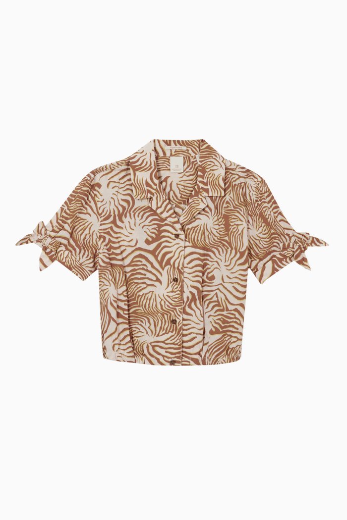 

Mix Boxy Shirt in Organic Cotton, Multicolour