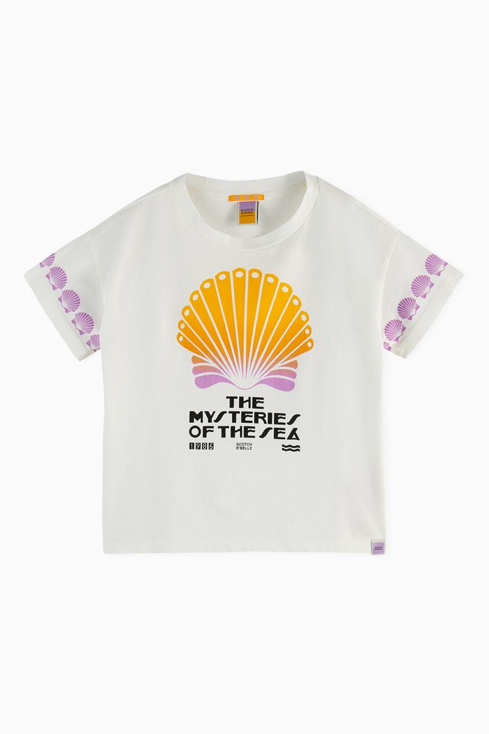 

Boxy Sleeves T-shirt in Organic Cotton, White