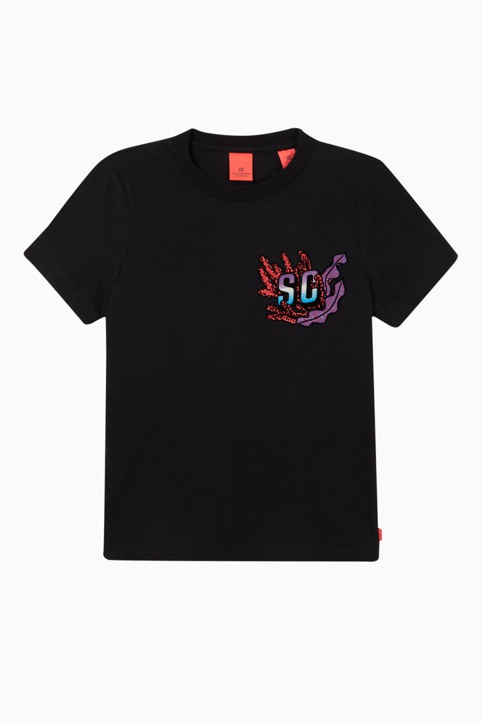 

Graphic T-shirt in Organic Cotton, Black