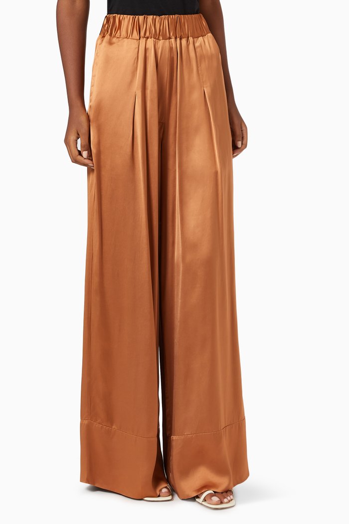 

Fluid Palazzo Pant, Brown