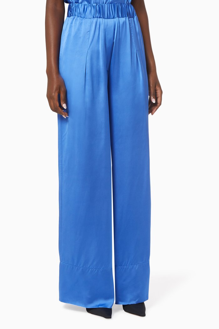 

Fluid Palazzo Pant, Blue