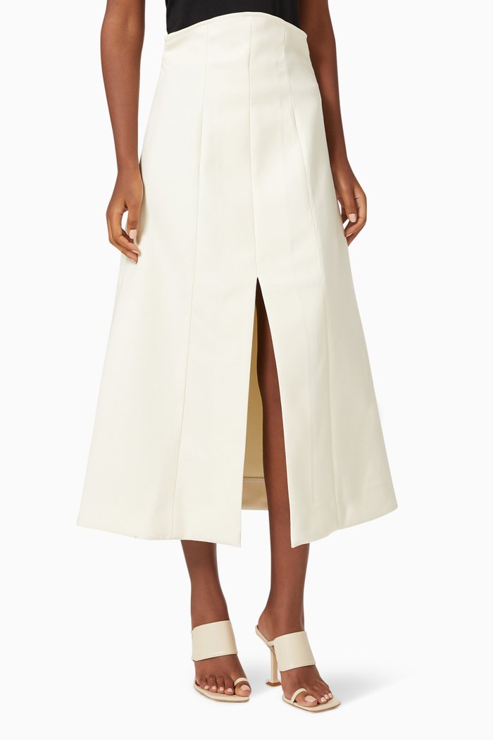 

Girdle Midi Skirt, Neutral