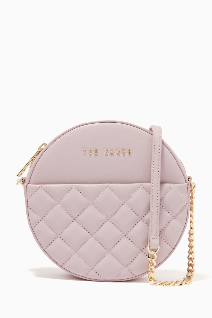 

Cirrcus Crossbody Bag in Quilted Leather, Purple