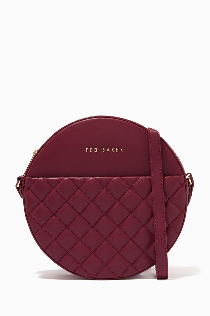 

Cirus Crossbody Bag in Quilted Leather, Red