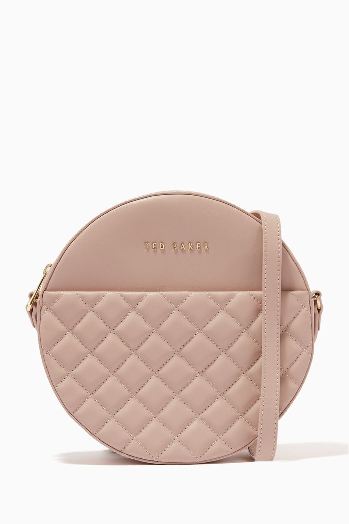 

Cirus Crossbody Bag in Quilted Leather, Pink