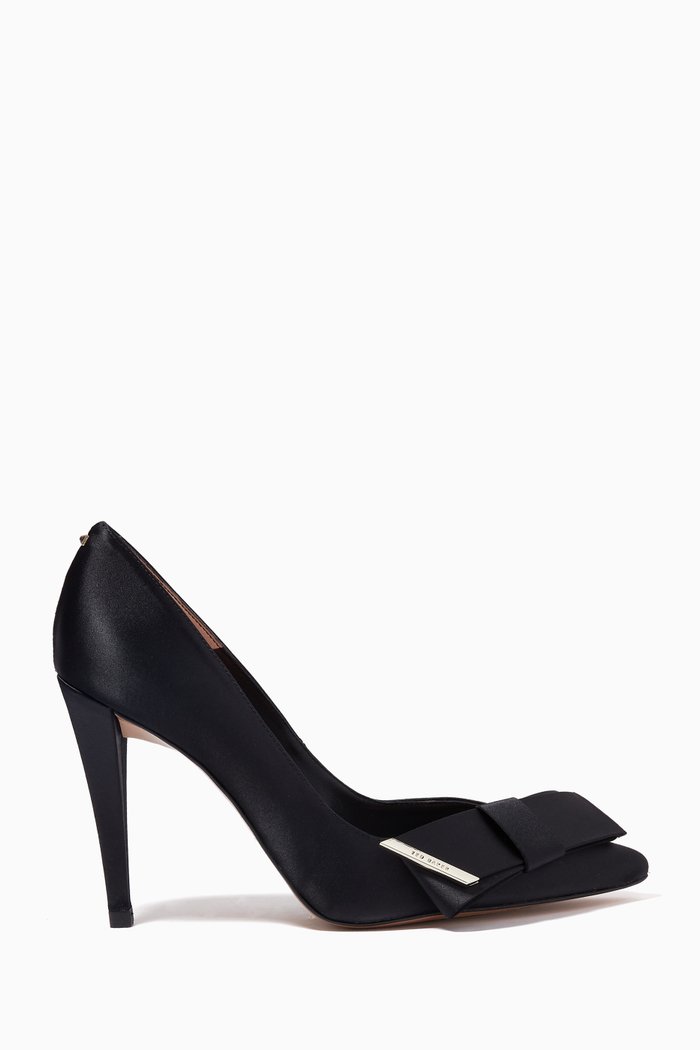 

Zafia Court Shoes in Satin, Black