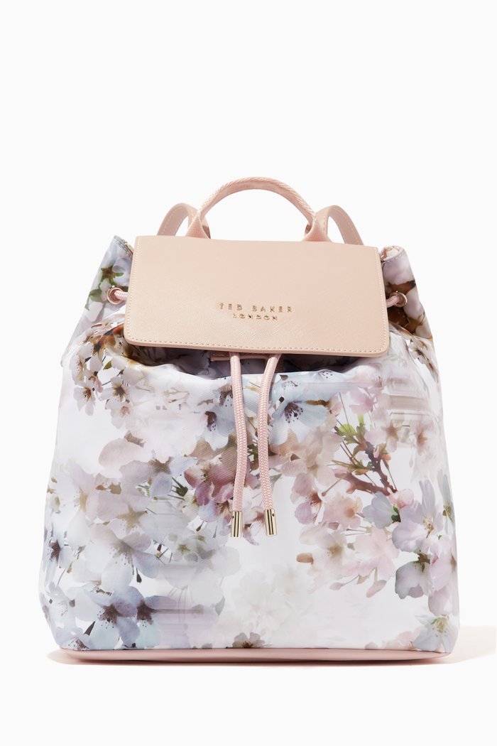 

Sukkii Backpack in Vanilla-print Nylon, White