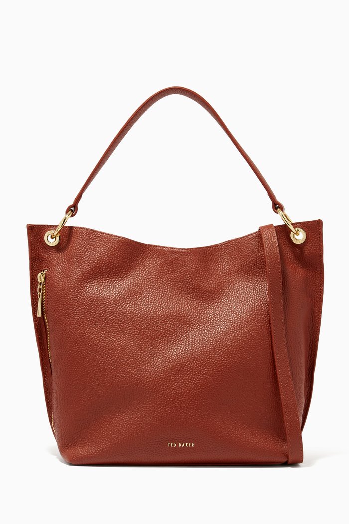 

Chhloee Hobo Bag in Leather, Brown