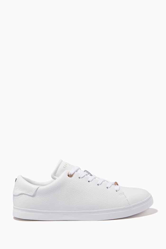 

Feeka Trainers in Leather, White