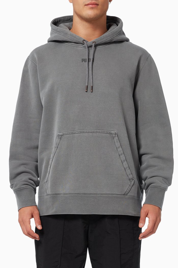 

Earthbreak Hooded Sweatshirt in Cotton Jersey, Grey